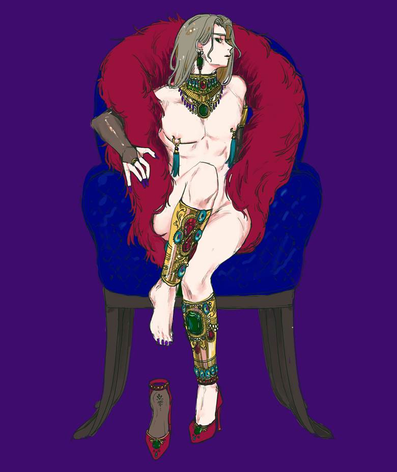 原创, 原创, 男孩子, 金发, long-haired boy, jewel