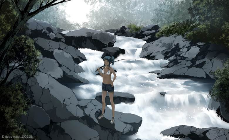 river|dead-robot的Pixiv风景壁纸插画图片
