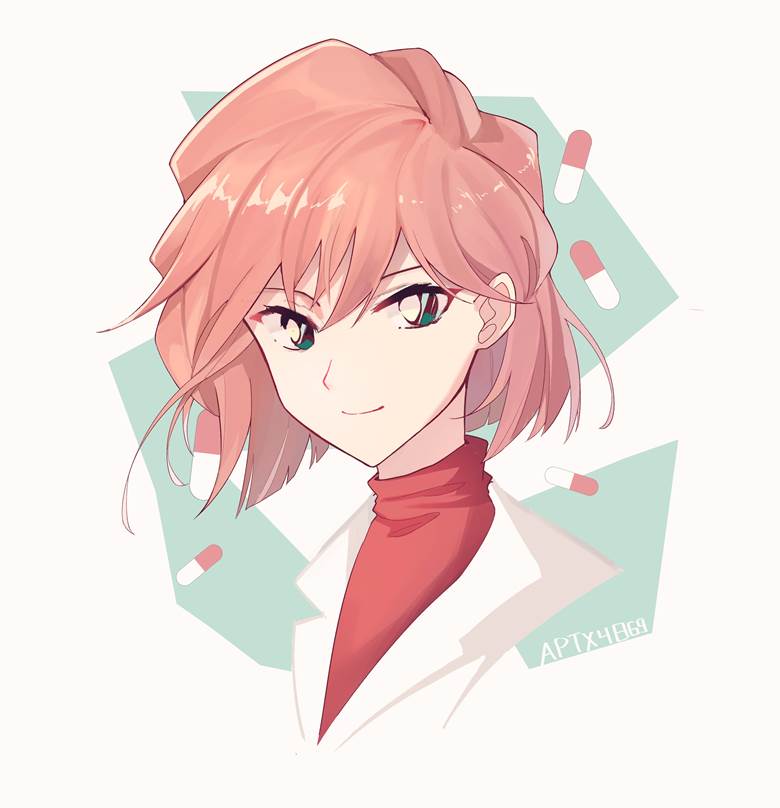 doujin, portrait, avatar, young girl, haibara ai, 名侦探柯南
