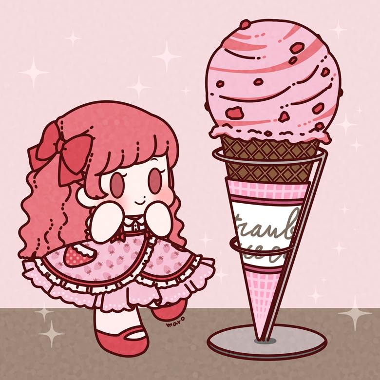 女孩子, 原创, 原创, 拟人化, sweet, sweets, 洛丽塔, ice cream