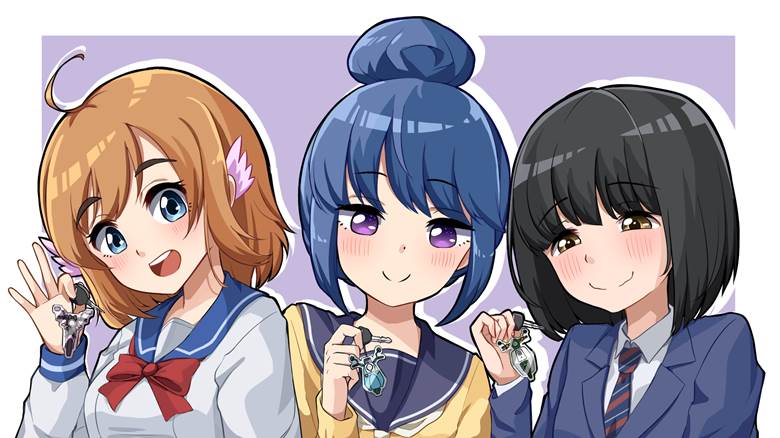 Bike Girls|KeiCyanyan的摇曳露营插画图片