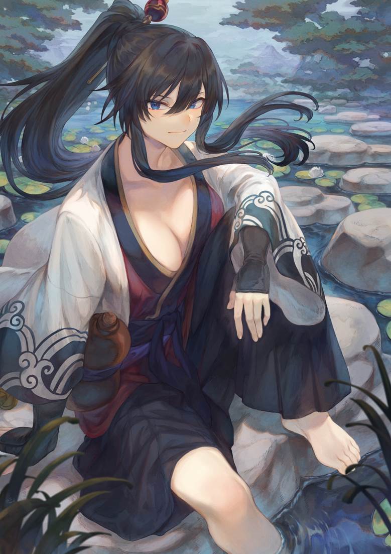 原创, young girl, 魅惑的乳沟, large breasts, 赤脚, 女武士, huge breasts, handsome girl, 原创10000users加入书籤, 马尾