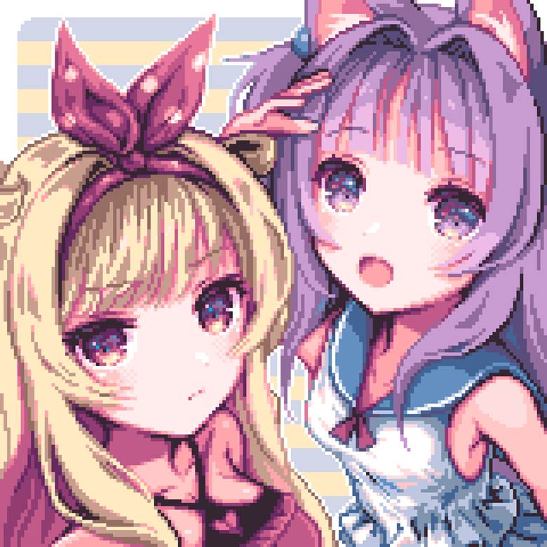 girl, original, pixel art