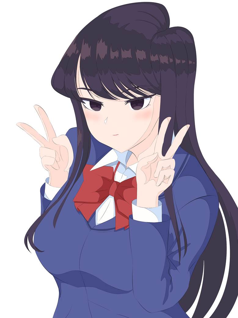 古见硝子, 女孩子, school uniform, 古见同学有交流障碍症