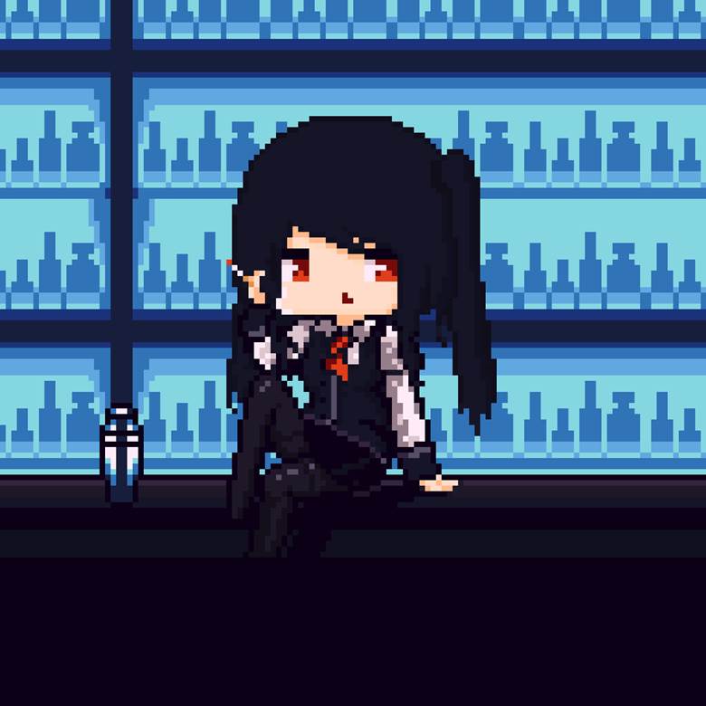 Jill Stingray, pixel art