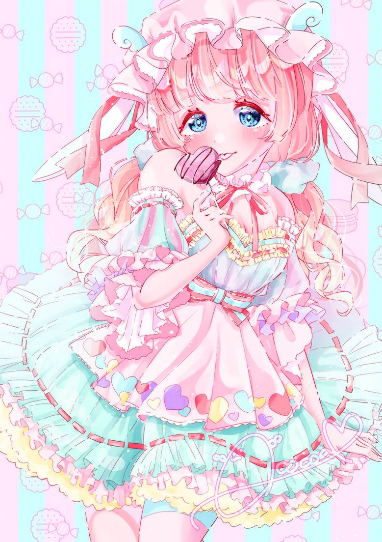 洛丽塔, bunny ears, pastel, 原创, 女孩子