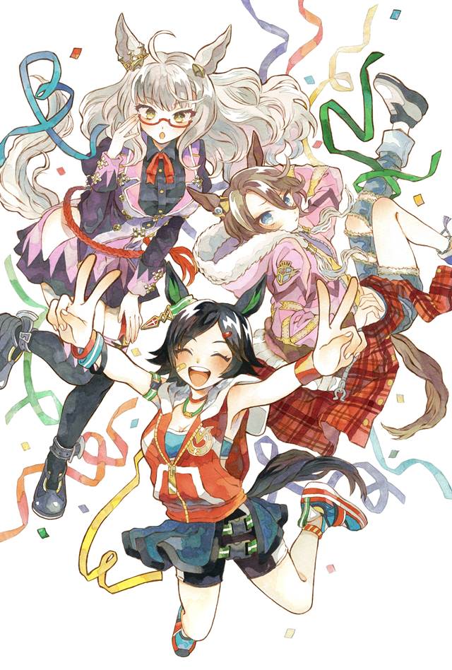 赛马娘Pretty Derby, 琵琶晨光（赛马娘）, 胜利奖券（赛马娘）, 手绘, copic马克笔, 赛马娘Pretty Derby 1000收藏