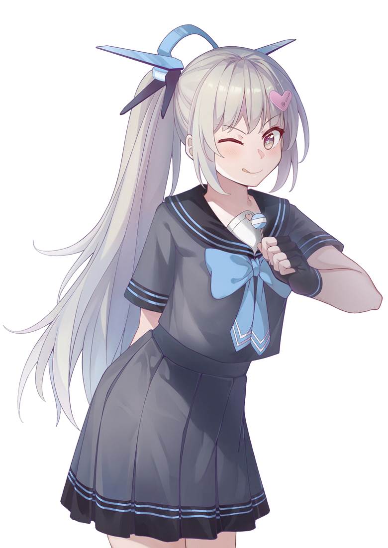 Nanami, 战双帕弥什, Punishing: Gray Raven, 水手服, 女高中生, young girl, original works, ponytail