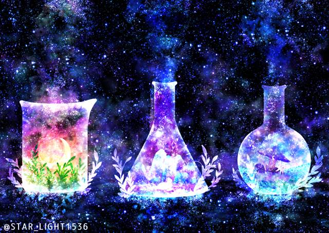 插画, 原创, flask, 玻璃之中, Original 500+ bookmarks