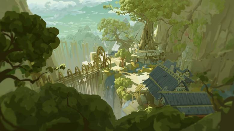 background, scenery, elf, forest