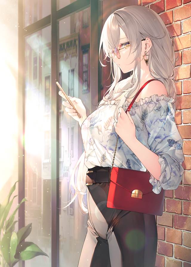 耳环耳饰超美的P站少女绘画美图