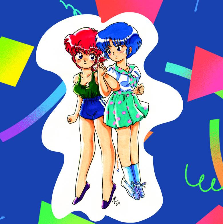 80s, 昭和复古风, 乱马1/2