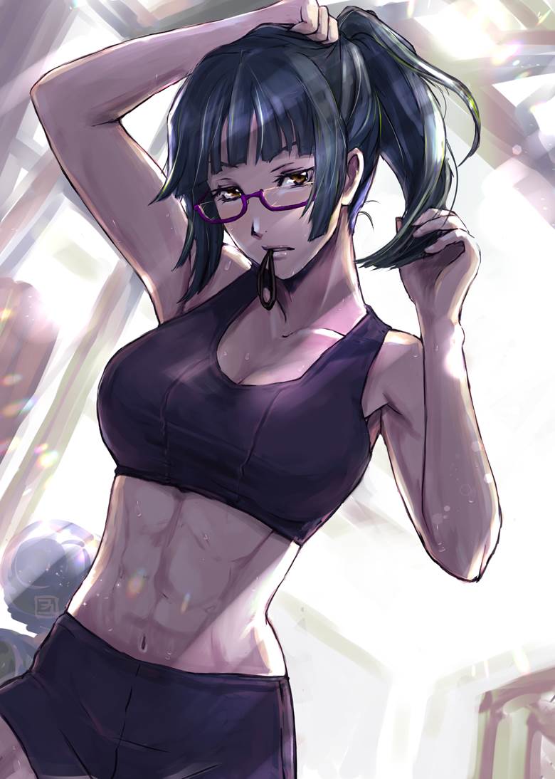 禅院真希|おかもと せつら的咒术回战插画图片