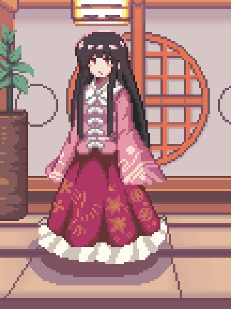 东方, 东方Project, 点阵图, 蓬莱山辉夜