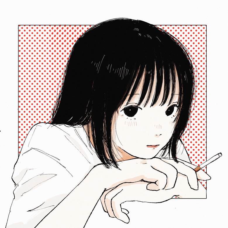 可爱, 原创, 原创, 女孩子, 香烟