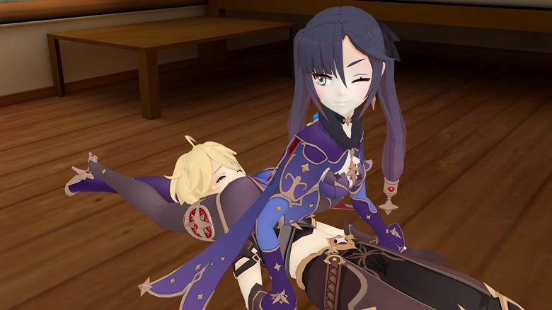 reverse bullying, Genshin Impact, call for the masochists, headscissor, Mona, Mona (Genshin Impact)