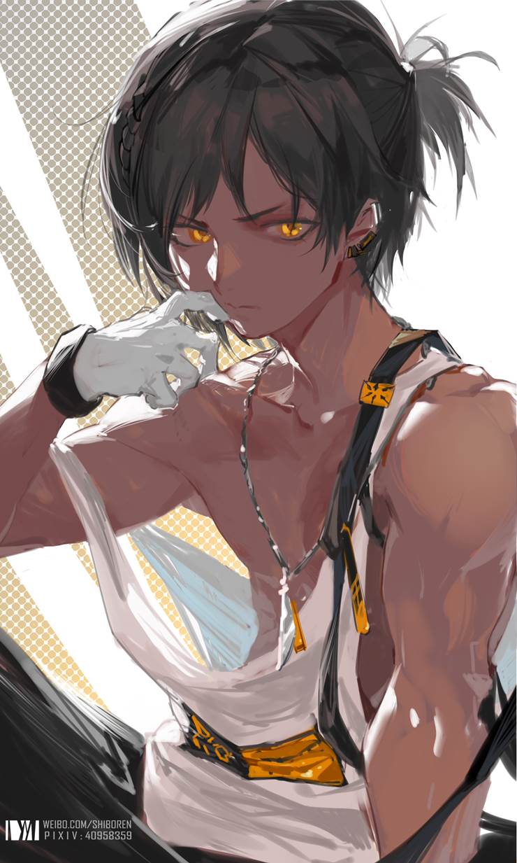 显性巨乳, 极上乳房, Arknights, 明日方舟, thorns, tank top, 明日方舟5000收藏