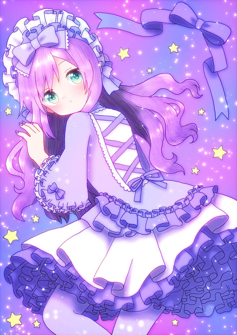 star, ribbon, frills, yume kawaii, lolita, lolita, original, illustration, girl