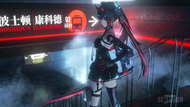 Punishing: Gray Raven, Lucia, 女孩子, 机娘, science fiction, scenery, space, 风景