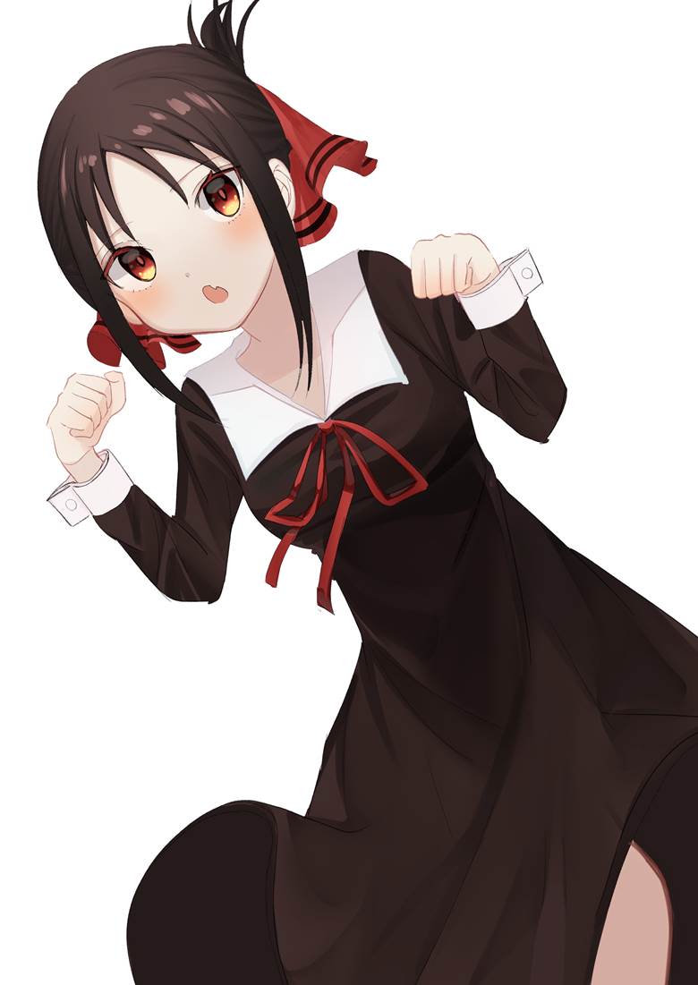 sketch, uniform, 辉夜大小姐, 四宫辉夜, 辉夜大小姐想让我告白~天才们的恋爱头脑战~, 黑色连衣裙, string ribbon