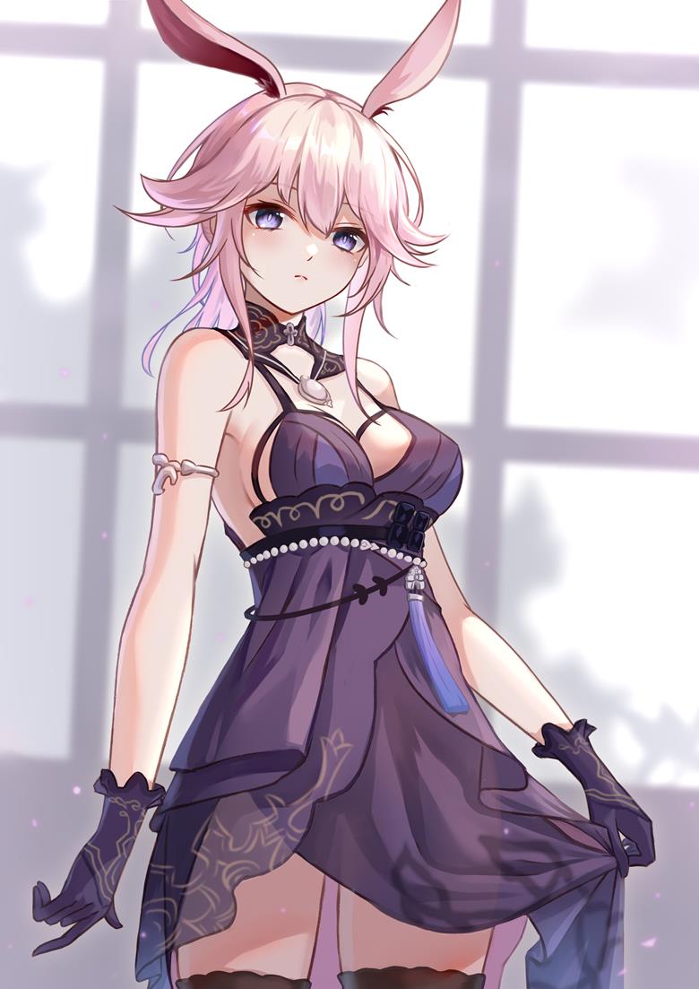 女孩子, 崩坏3, 崩坏3rd, 八重樱, fox ears, 魅惑的大腿, large breasts, 崩坏学园1000收藏