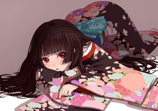 和服,地狱少女,屁股,阎魔爱图片