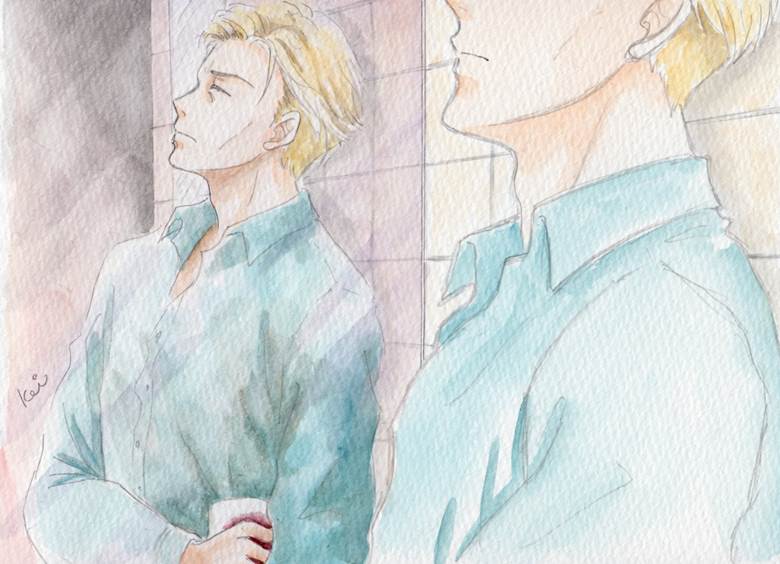 Jujutsu Kaisen, Kento Nanami, traditional, analog illustration