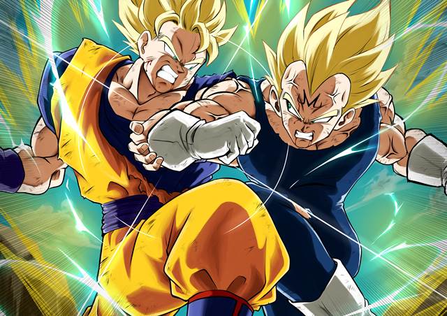 龙珠, 贝吉塔, Son Goku, 孙悟空（龙珠）, 战斗场景