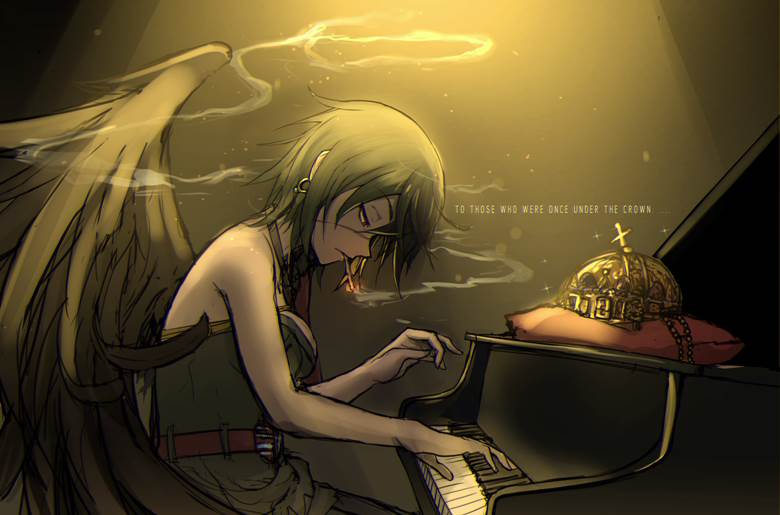 原创, 拟人化, hungary, 钢琴, 香烟, crown