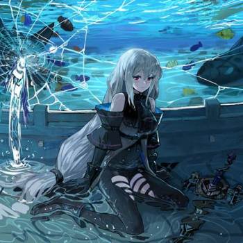Skadi Ocean Water|YukiHsu的斯卡蒂插画图片