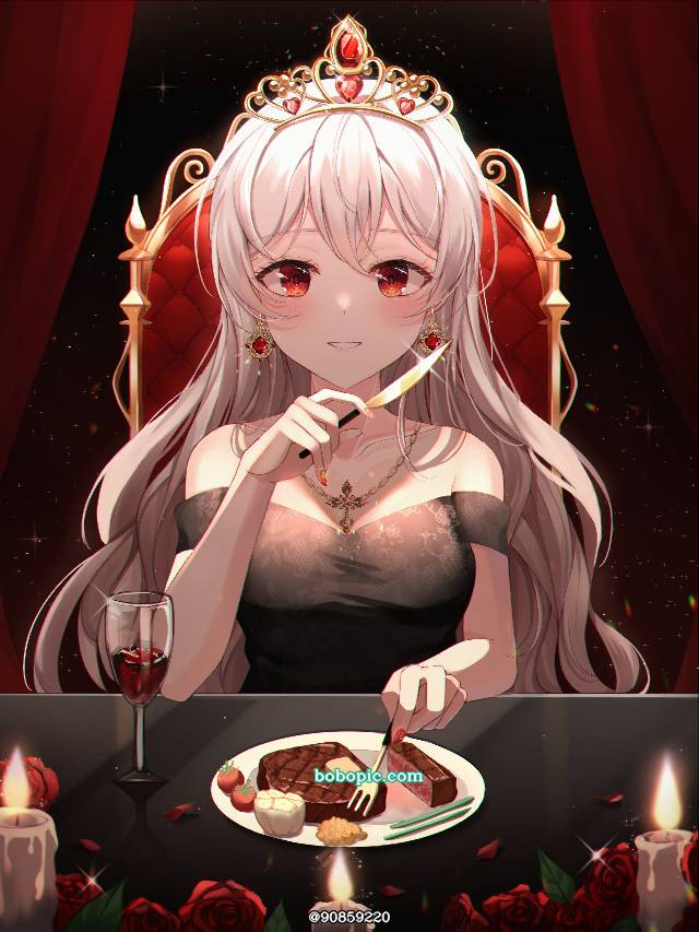 一张连衣裙,风景,太美了,牛扒,女王,小女孩绘画图片