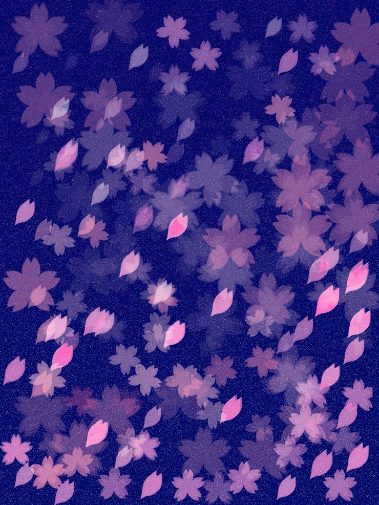 免费素材, materials, 纹理, 樱, 夜樱, 和风