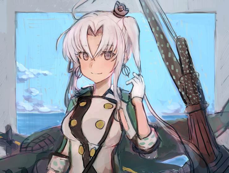 舰队collection插画师Moor的秋津洲插画图片 BoBoPic