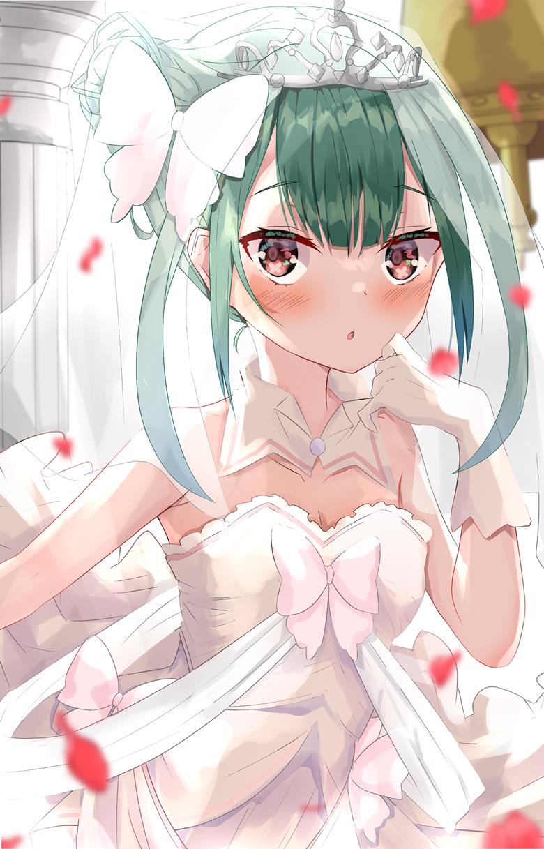 润羽露西娅, Uruha Rushia fanart, 虚拟youtuber, Hololive, 婚纱, 婚纱