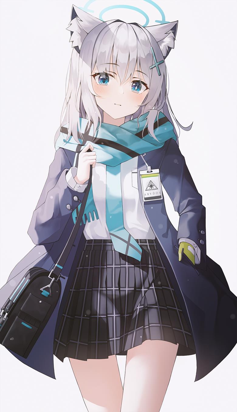 碧蓝档案, Sunaookami Shiroko, 女孩子, beautiful girl, 兽耳, uniform, 阿拜多斯废校对策委员会, Blue Archive 10000+ users