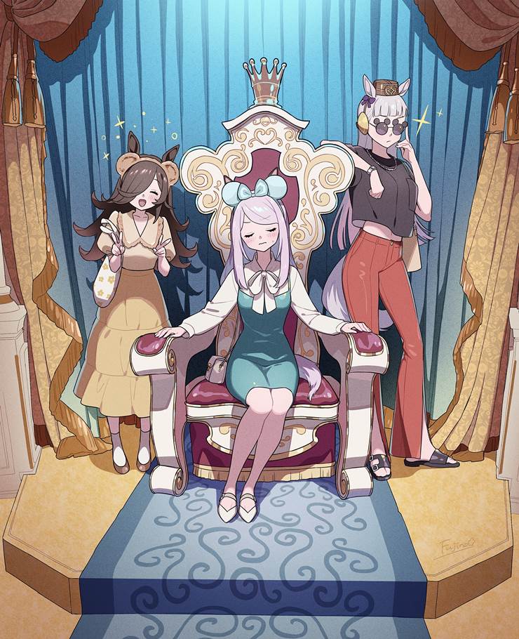 赛马娘Pretty Derby, 目白麦昆（赛马娘）, Gold Ship (UMPD), 米浴（赛马娘）, Dreamland, OMG, crossover 10000+ bookmarks