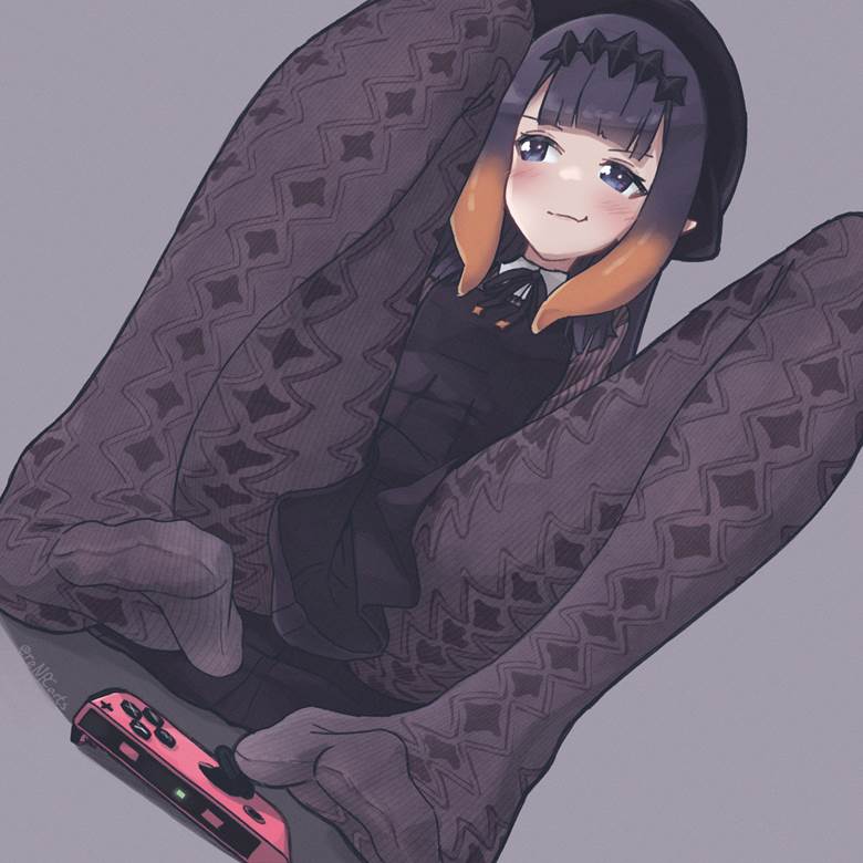 virtual youtuber, Hololive, Ninomae Ina'nis, tiptoes, The soles of feet in socks