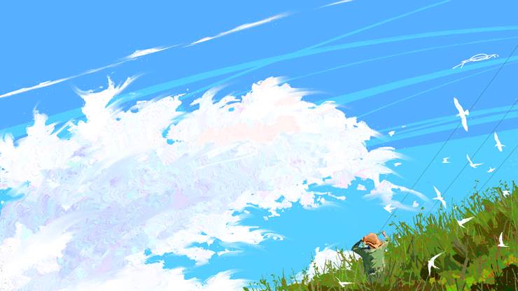 夏|插画师Fangpeii的治愈插画图片