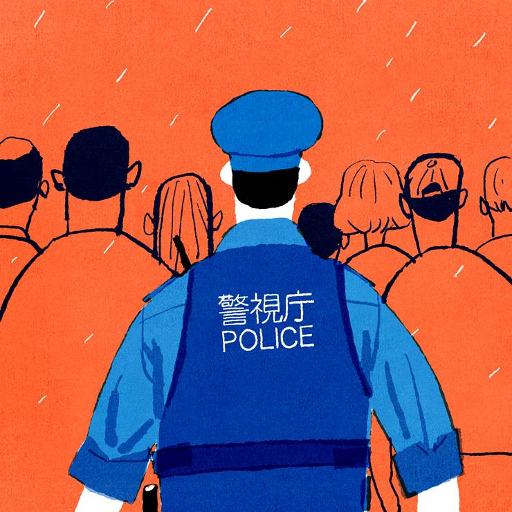 policeman|插画师饭田研人的男性插画图片