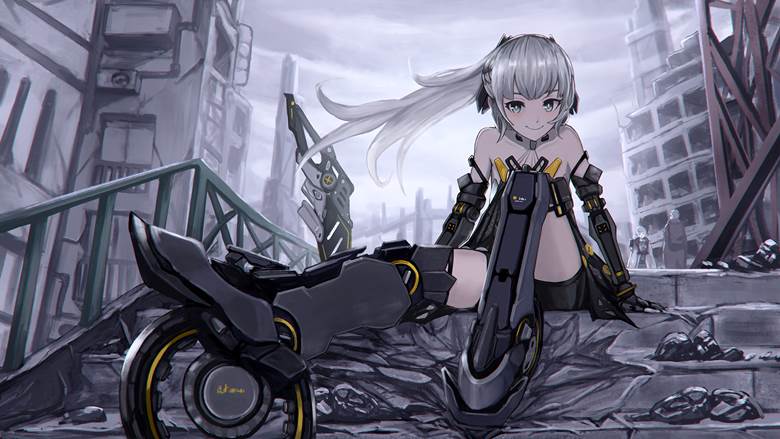 战双帕弥什, Punishing: Gray Raven, 机娘, science fiction, 废墟, Nanami