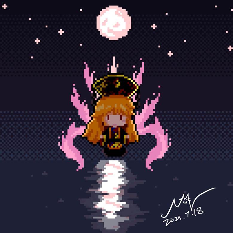 纯狐, 东方Project, 东方, 点阵图