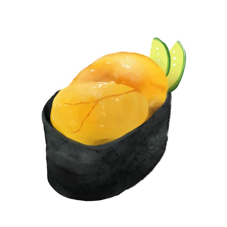 寿司|さわきた的寿司美食插画图片
