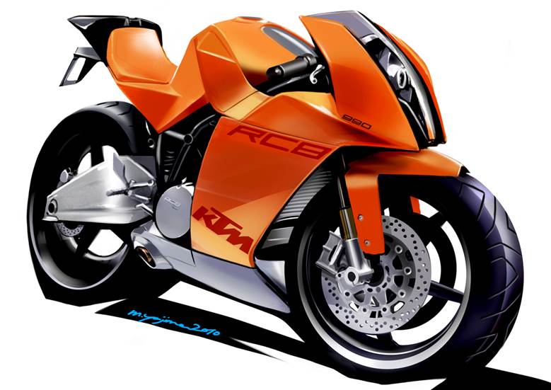 KTM RC8|yajima的pixiv摩托车插画图片