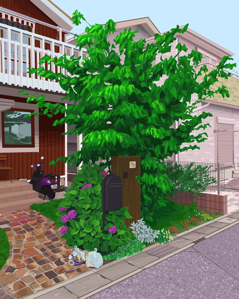 庭木|Yudai的树木植物插画图片