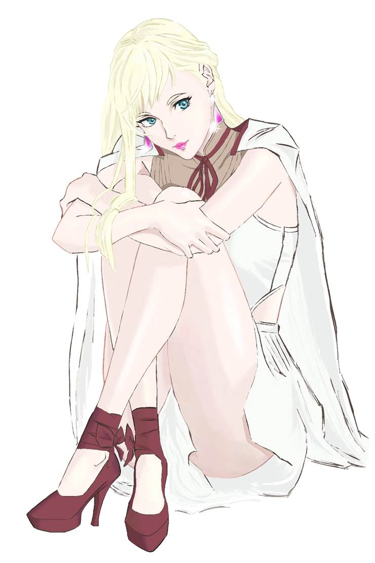 Gigi Andalusia, Mobile Suit Gundam Hathaway's Flash, 魅惑的大腿, 女孩子, 美腿, beautiful girl, 金发, 高达, Mobile Suit Gundam Hathaway's Flash