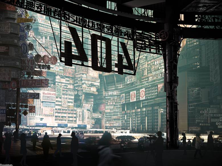 异世界, background, 概念艺术, 风景, tokyo, city, building, 蒸汽朋克