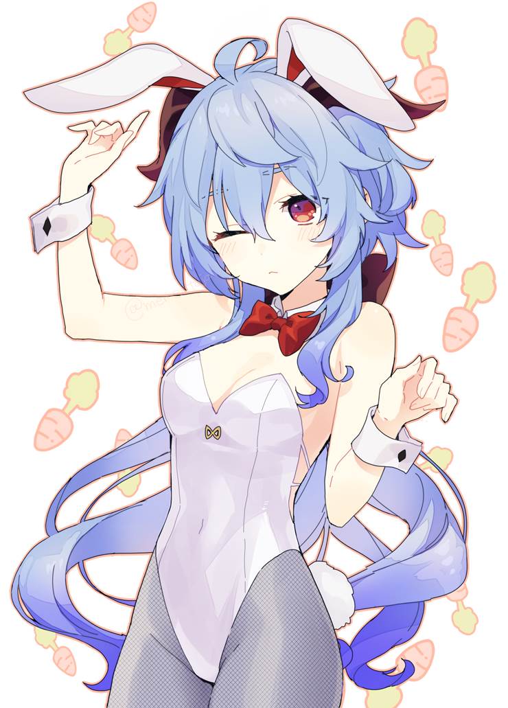 Genshin Impact, Ganyu (Genshin Impact), bunny girl, Genshin Impact 10000+ bookmarks