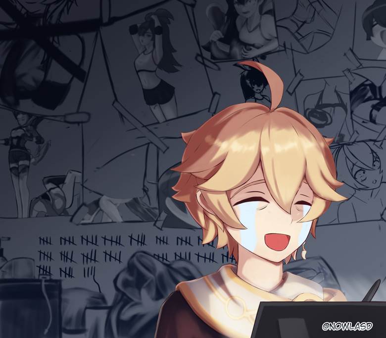 Usual Genshin Impact Fan Artist|Nowlasd的pixiv原神插画图片