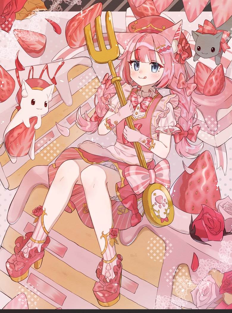 原创, 女孩子, 兽耳, lolita, 原创, cat ears, 兽耳, sweets, 食物100收藏, 原创100收藏