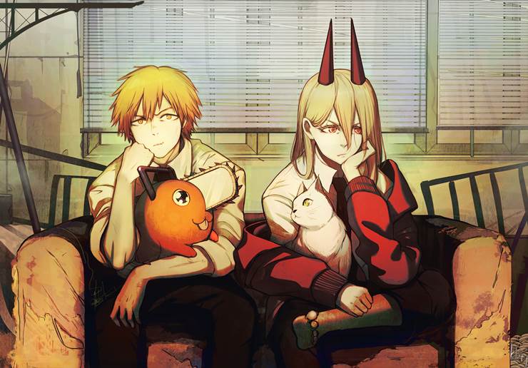 Chainsaw Man, denji, 帕瓦, Chainsaw Man, Denji/Power